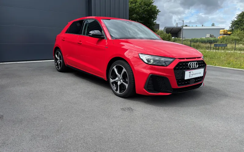 Audi A1 Sportback rouge importée d'Allemagne par TD Importation